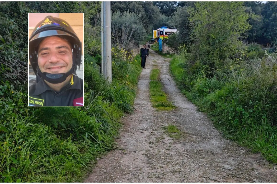 Il luogo della tragedia, nel riquadro Fausto Piga