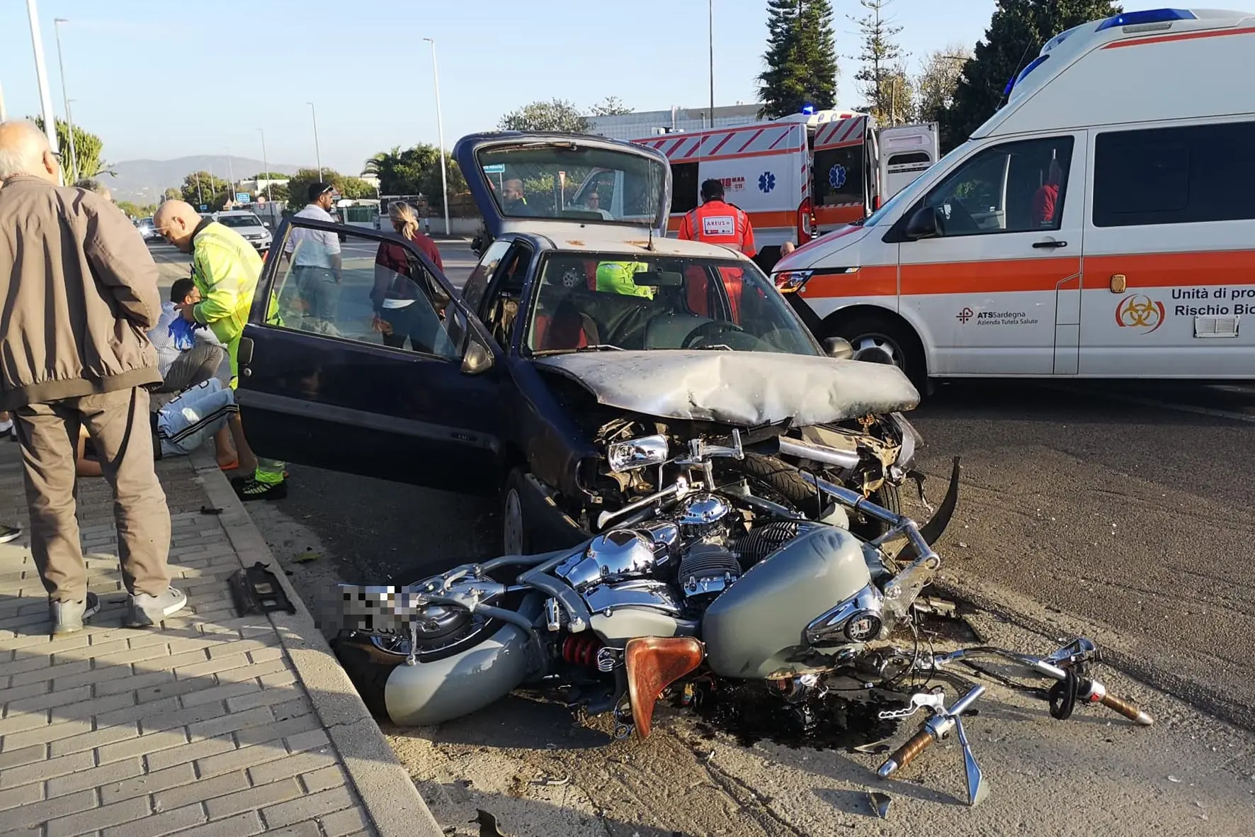 L'incidente mortale a Quartu (foto Ungari)