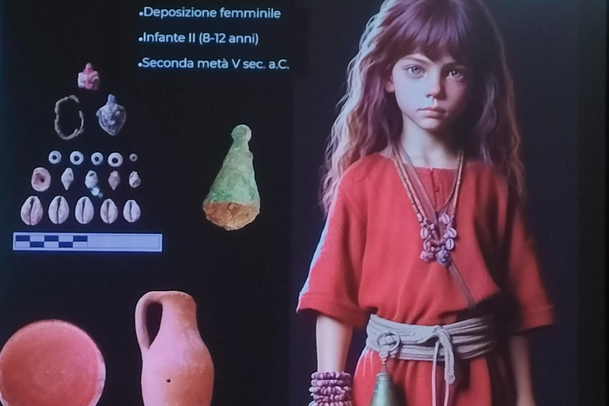 Un'adolescente in età fenicia. (a.s.)