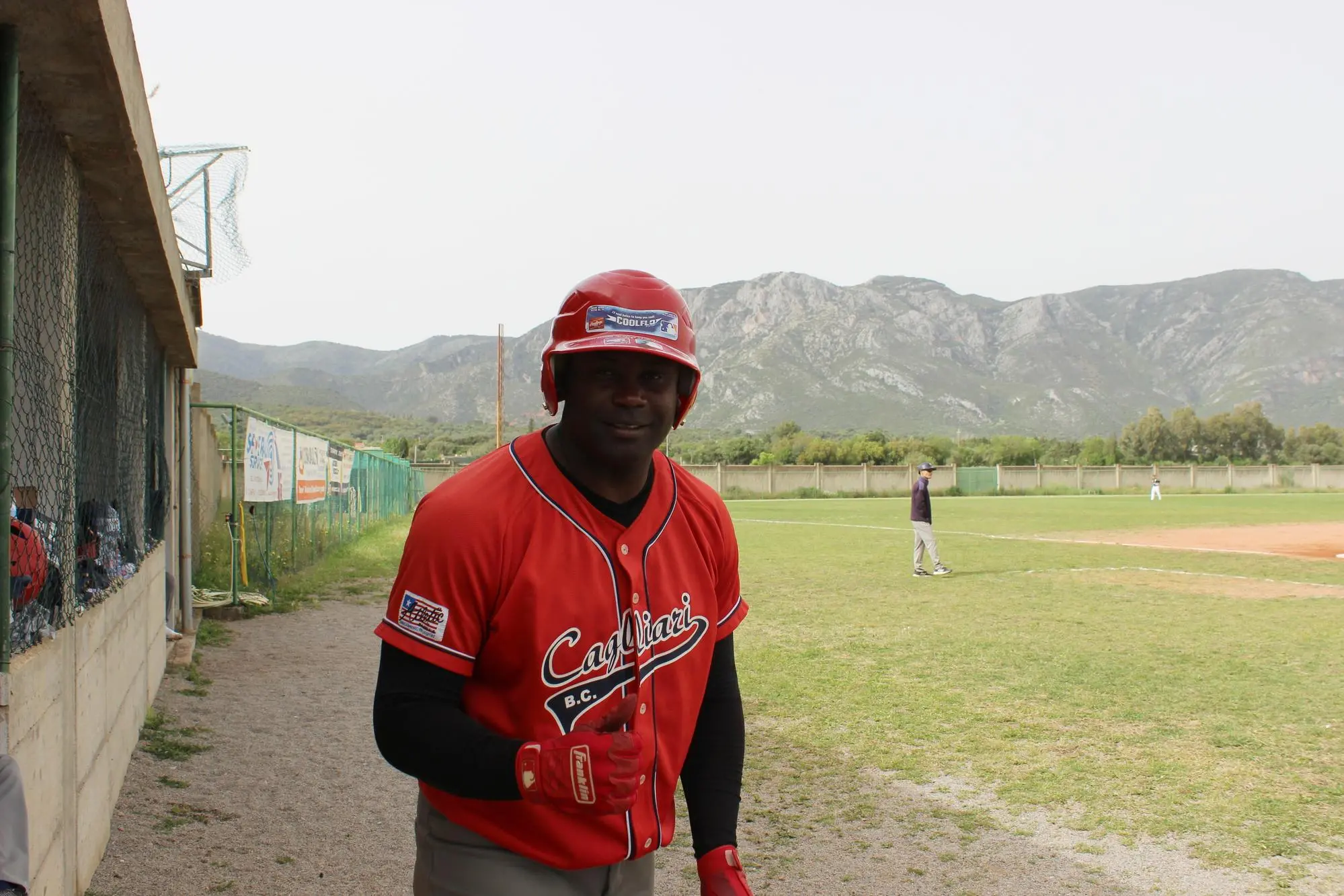 Jos&eacute; Pablo Cuesta, lanciatore del Cagliari Baseball (foto Vanna Chessa)