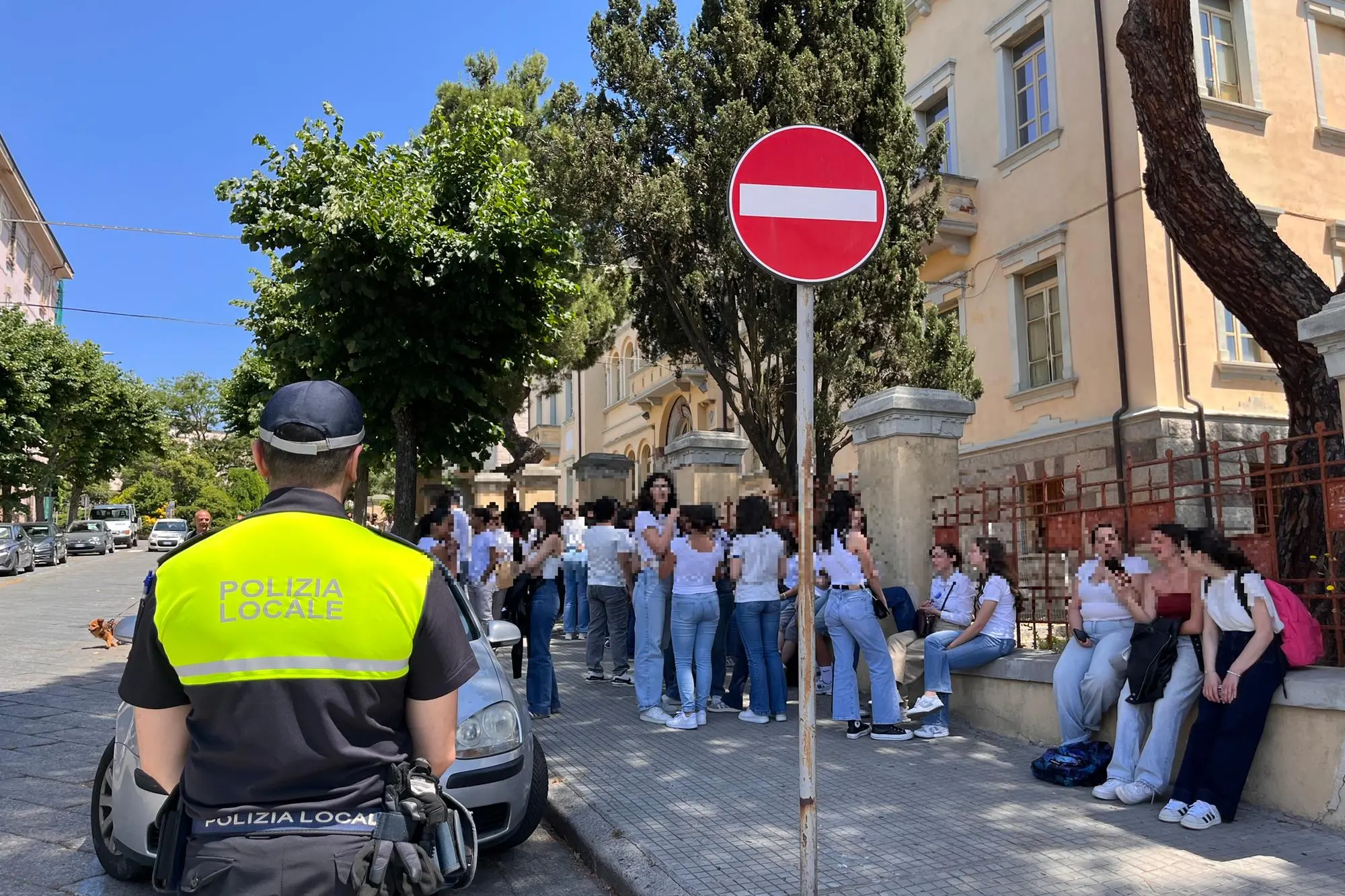 Divieto di accesso all’Asproni (foto Ledda)