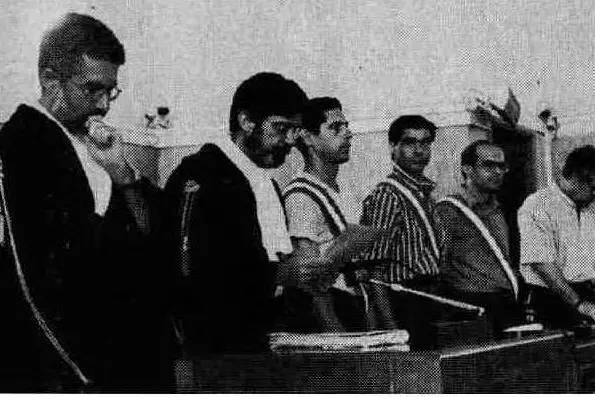 Corte d'Assise di Cagliari, lettura del verdetto di condanna nei confronti di Melis (foto archivio L'Unione Sarda)