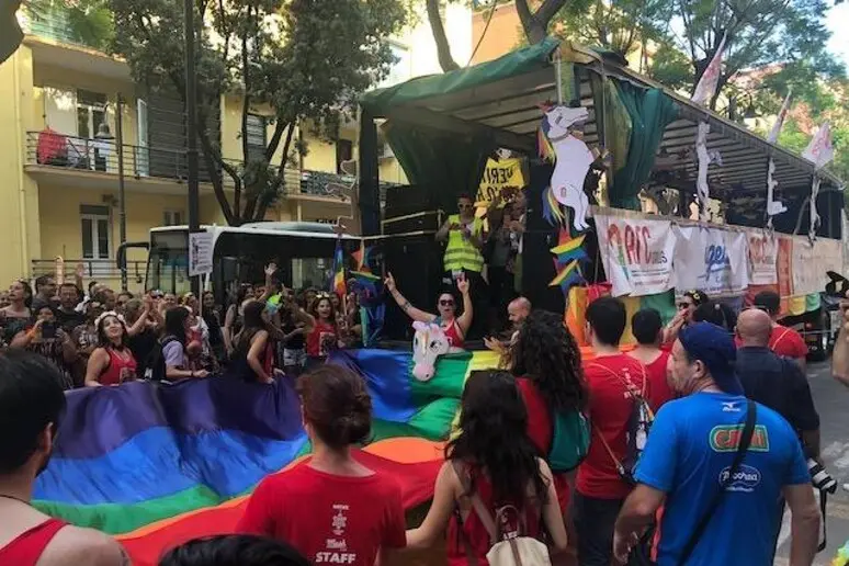 L'edizione 2023 "Contro ogni forma di fascismo e oppressione" (foto Ansa)