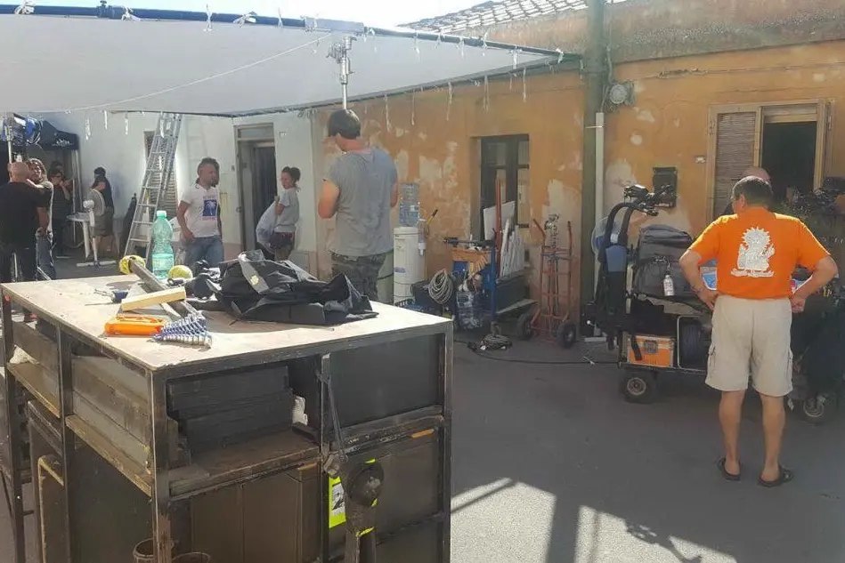 Il set cinematografico