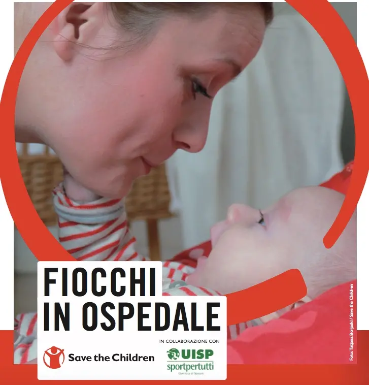 L'immagine simbolo del programma Fiocchi in Ospedale a Sassari (fofo Fiocchi in Ospedale)