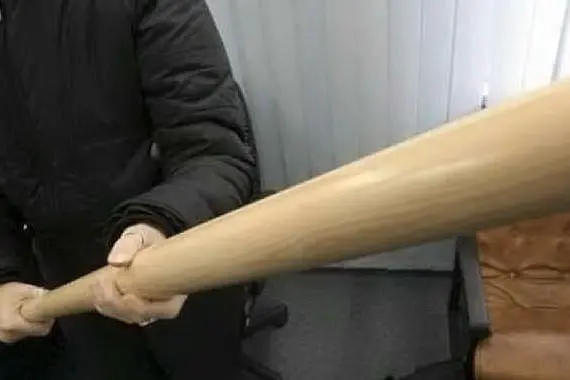 Una mazza da baseball