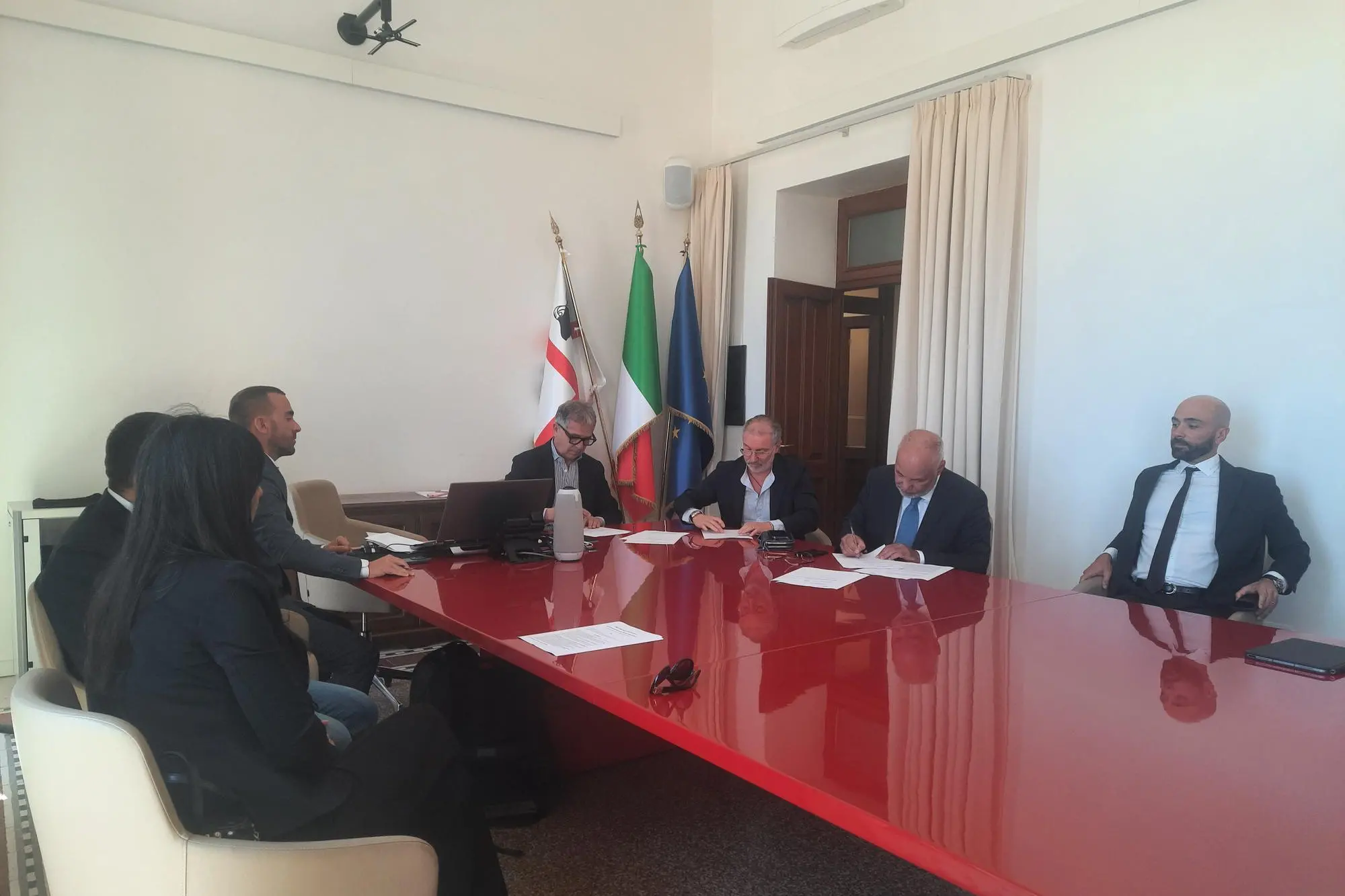 La firma del patto "Gallura all season"