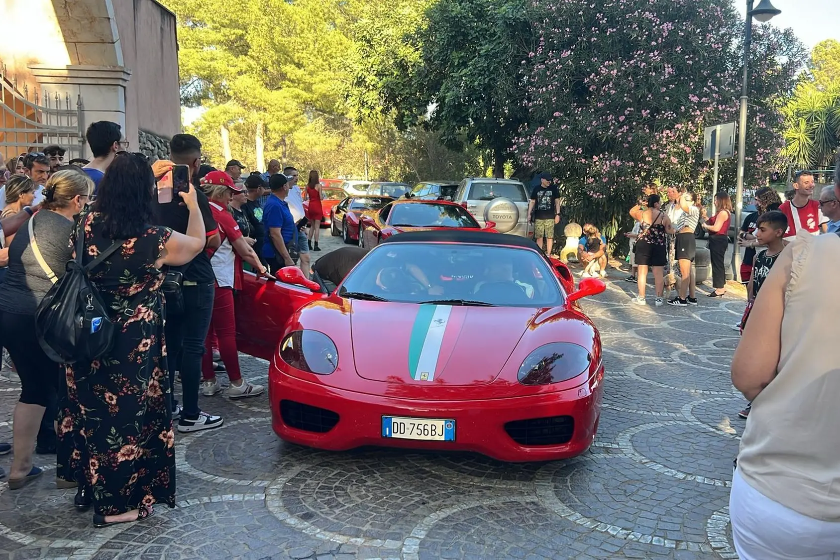 Un precedente evento della scuderia Ferrari (Foto Porrà)