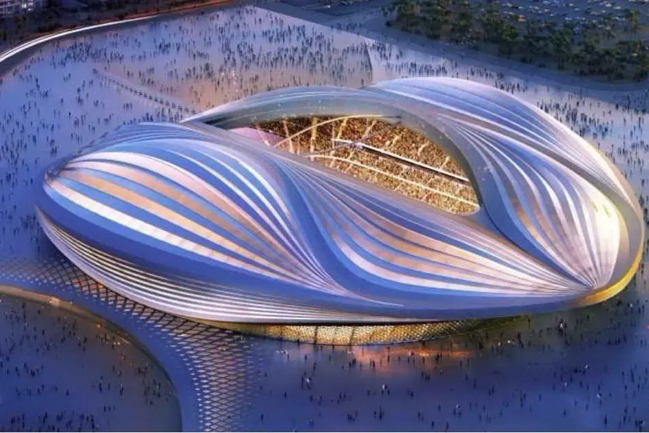 Il progetto di uno degli stadi che dovrebbe ospitare i prossimi Mondiali