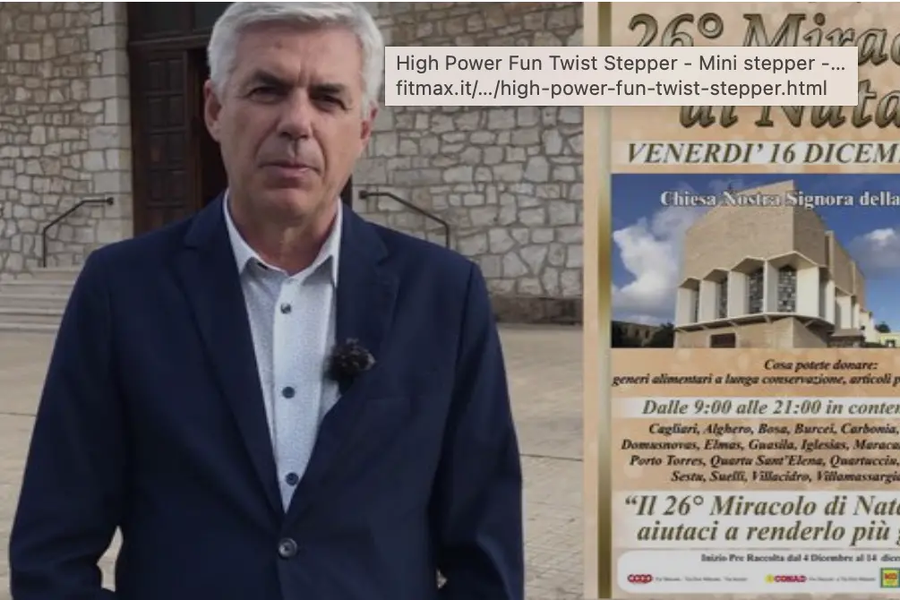 Raniero Selva responsabile organizzativo del Miracolo di Natale ad Alghero (foto Fiori)