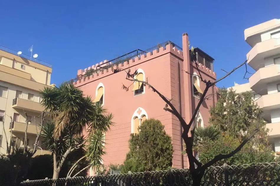 La casa davanti alla quale è stata trovata la testa d'asino (foto Gloria Calvi)