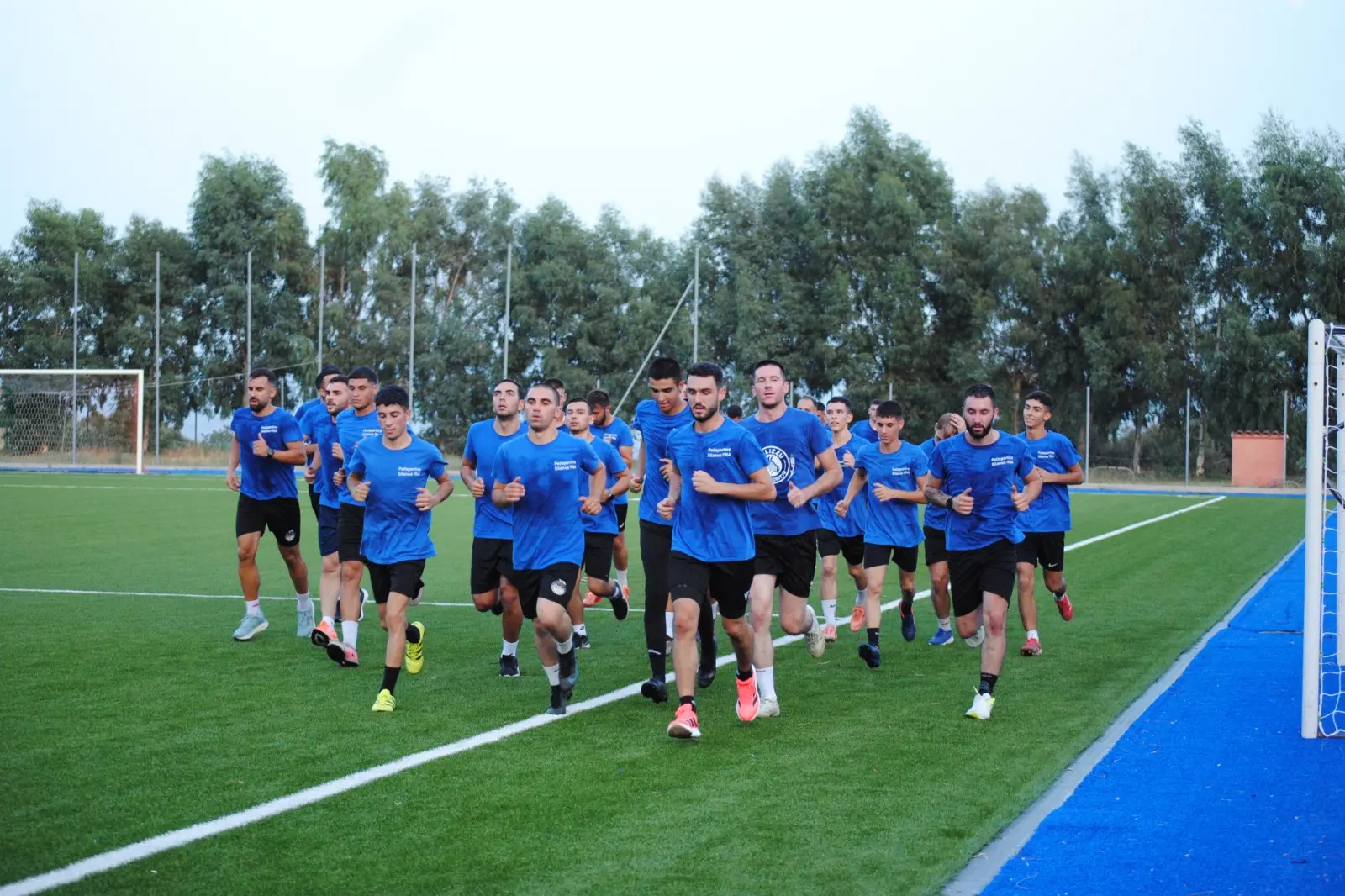 Il Silanus al lavoro durante la preparazione precampionato (foto concessa dal Silanus)