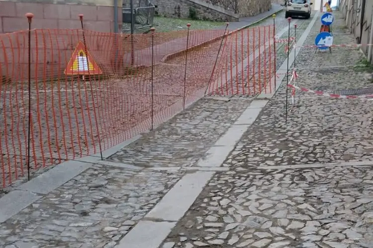 Acciottolato nelle vie di Ozieri (foto concessa)