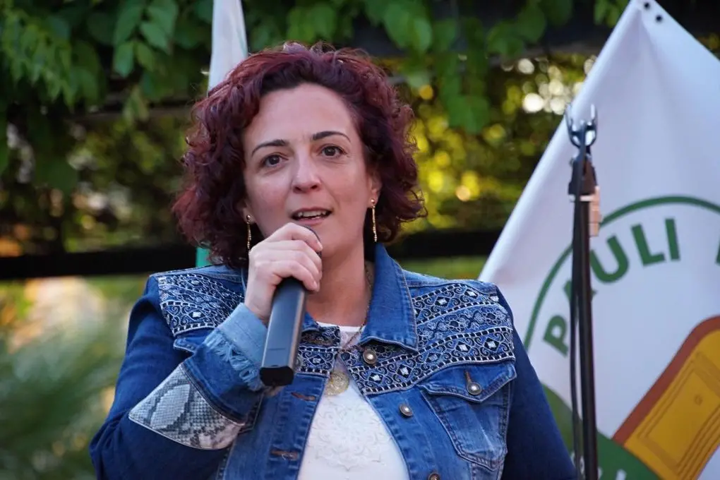 La candidata sindaca Valentina Picciau (foto Lapenna)