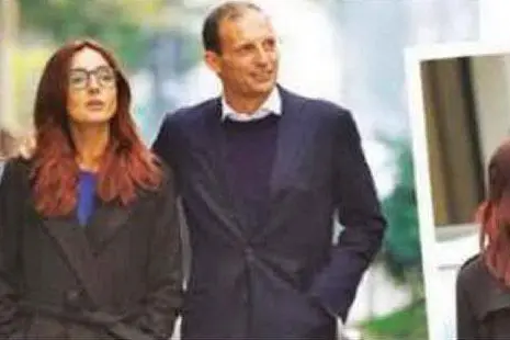 Ambra Angiolini e Massimiliano Allegri (foto Gente)