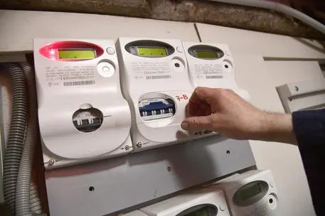 Contatori di energia elettrica in un palazzo