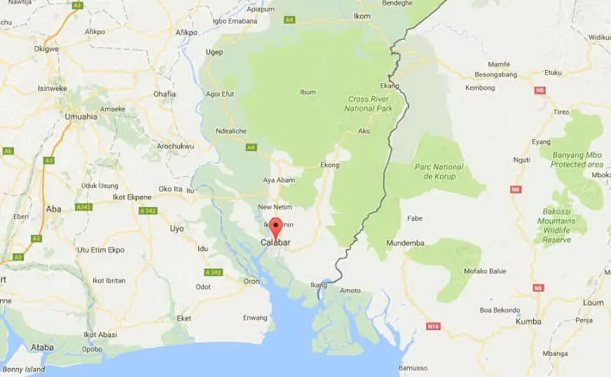 Calabar si trova nel sud-est della Nigeria