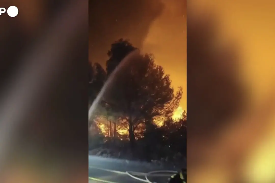 Violento incendio sull’isola di Brazza in Croazia