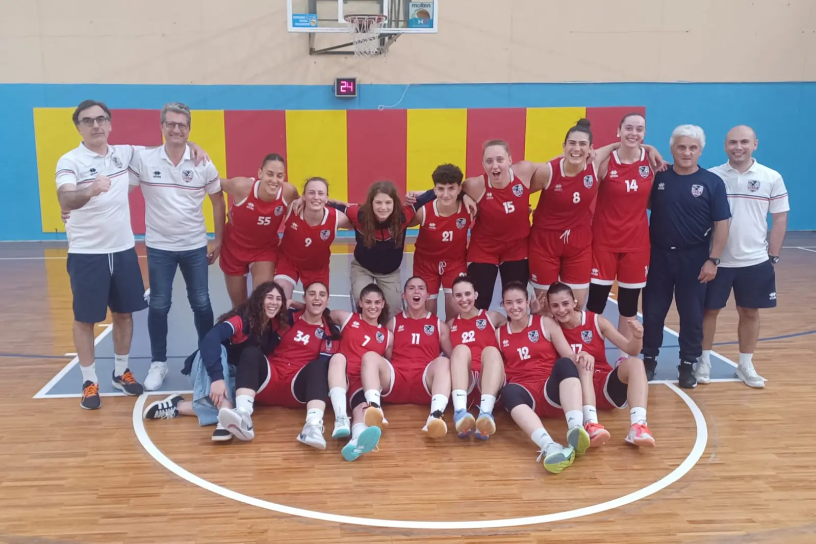 Il Cus Cagliari al termine della gara vinta ad Alghero (foto concessa da Ufficio Stampa Cus Cagliari)