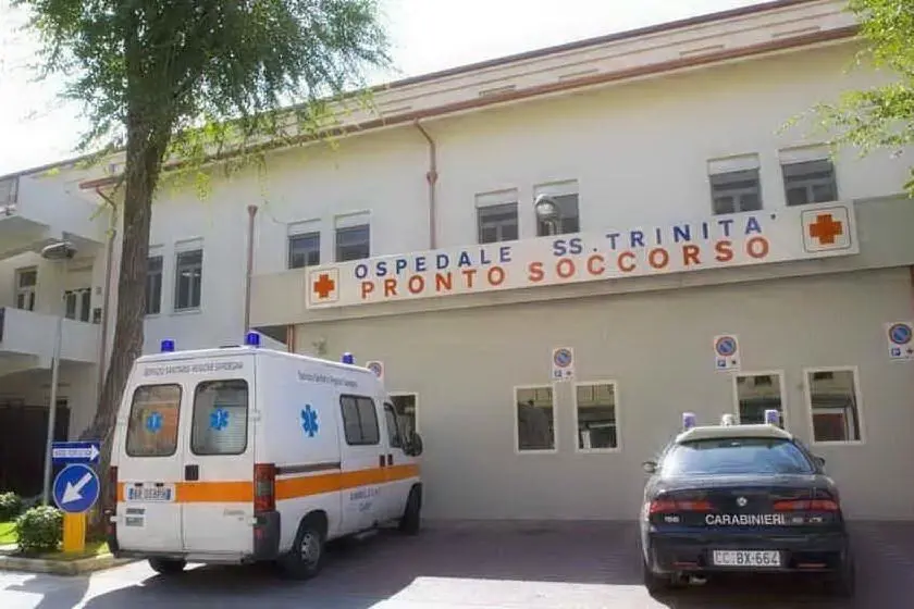 L'ospedale Santissima Trinità (Archivio L'Unione Sarda)