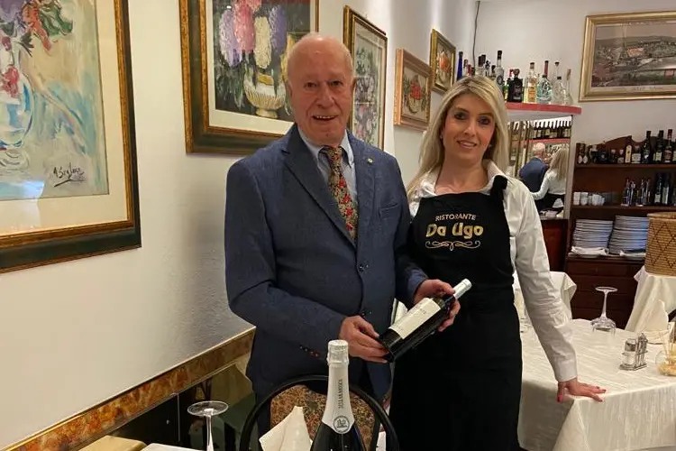 Ugo Cossu con sua figlia Arianna (foto concessa dalla famiglia)