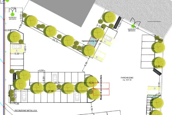 L'area della cittadella sportiva a Porto Torres (foto concessa)