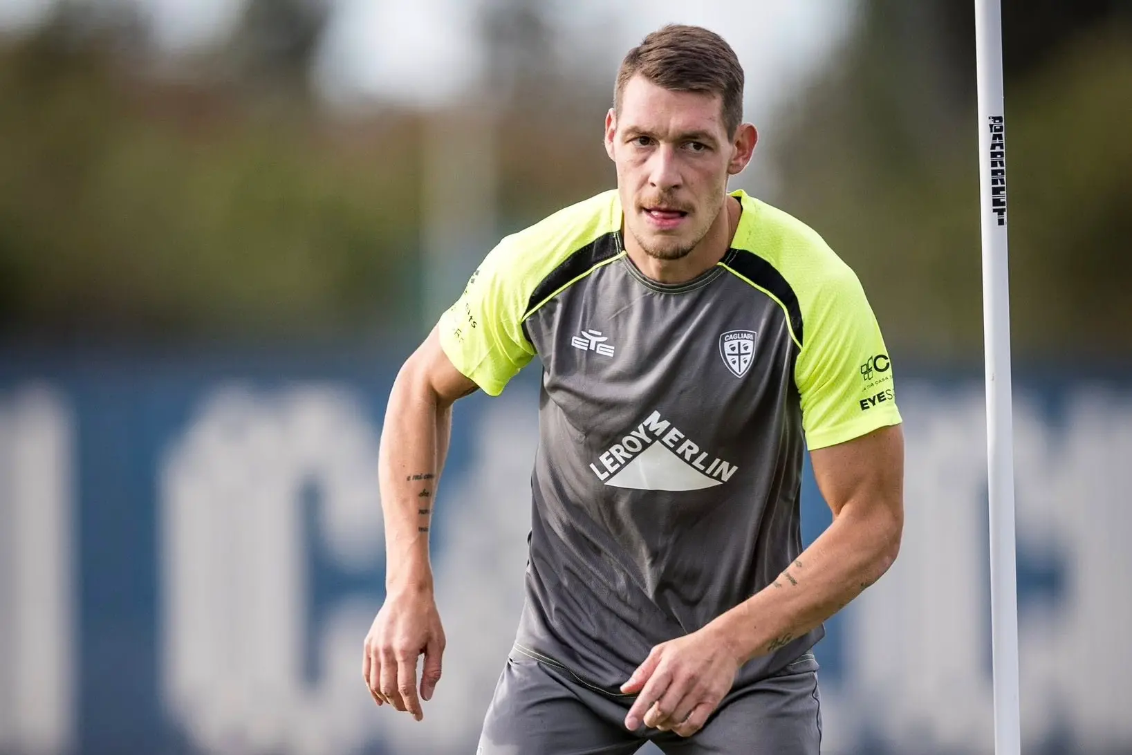 L’attaccante del Cagliari Andrea Belotti (Foto Valerio Spano)