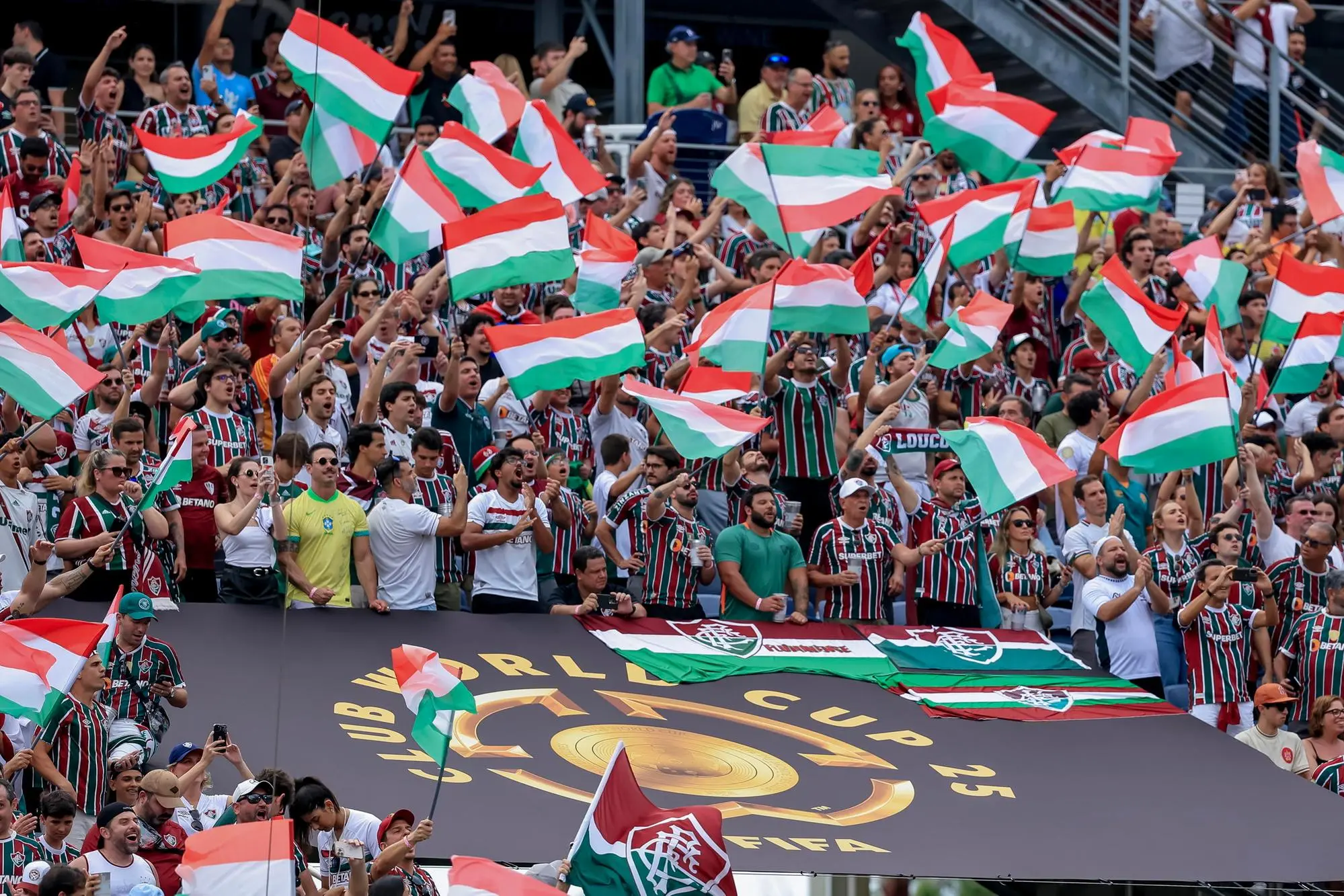 I tifosi del Fluminense durante il Mondiale per club negli Usa