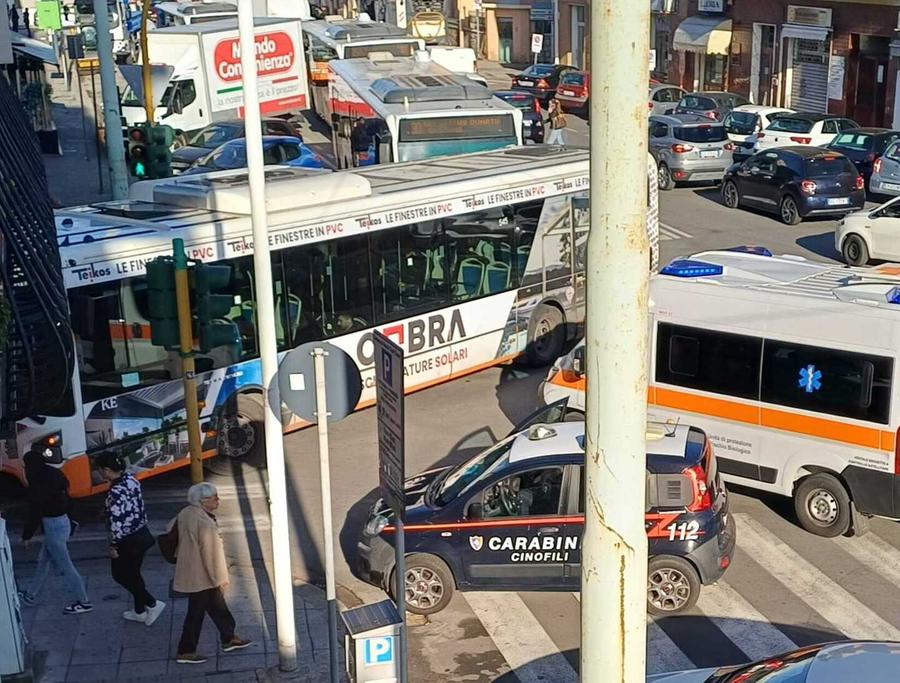 Travolta sulle strisce dal bus