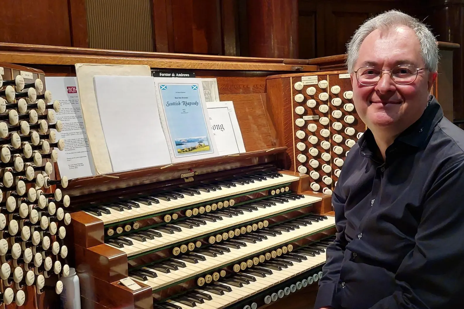 L'organista Slessandro Bianchi (foto concessa)