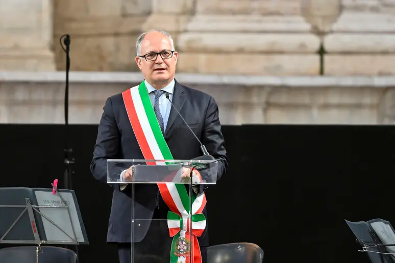 Il sindaco di Roma, Roberto Gualtieri, 58 anni,