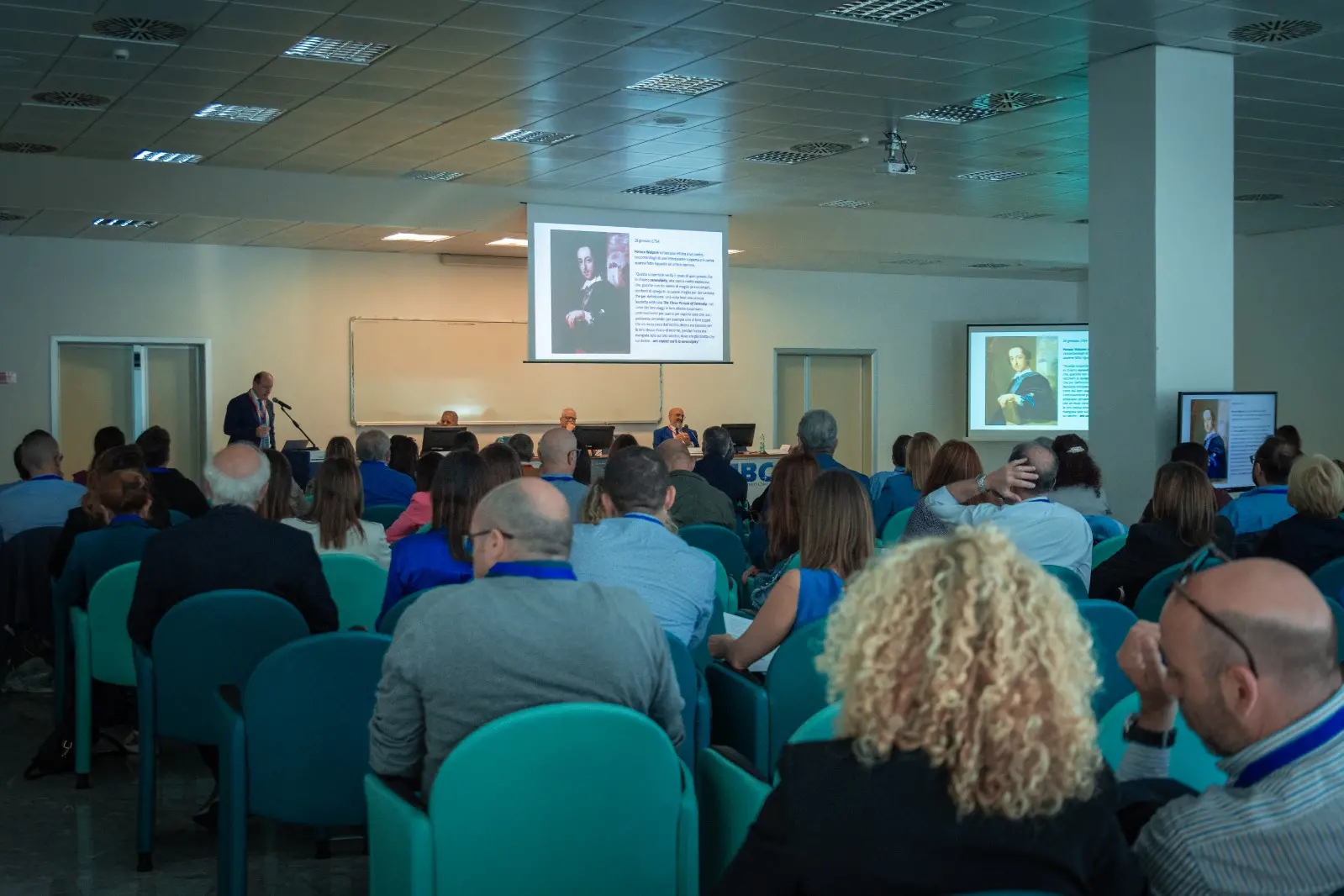 Un’immagine del convegno all’aeroporto di Olbia