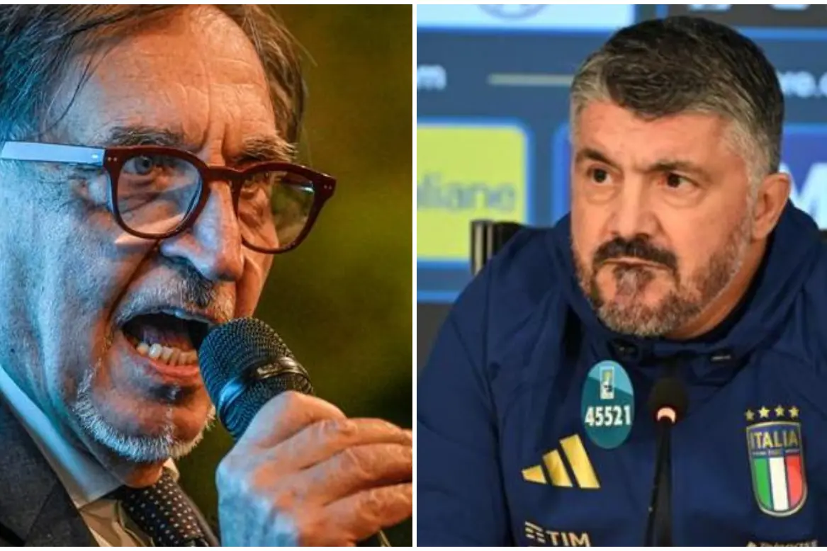 Ignazio La Russa e Gennaro Gattuso (Ansa)