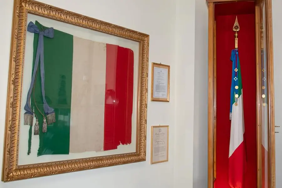 La bandiera del 151esimo Reggimento fanteria