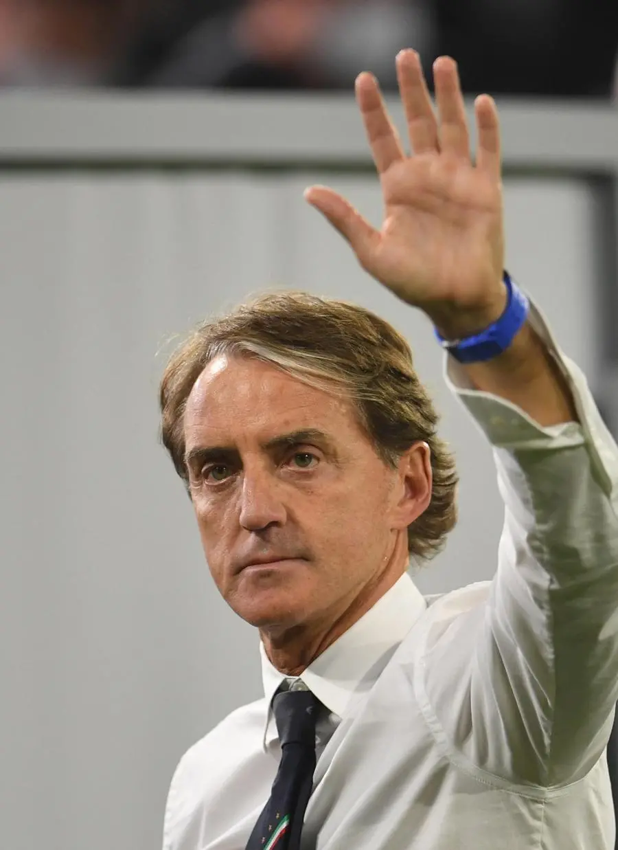 Roberto Mancini (foto Ansa/Epa)
