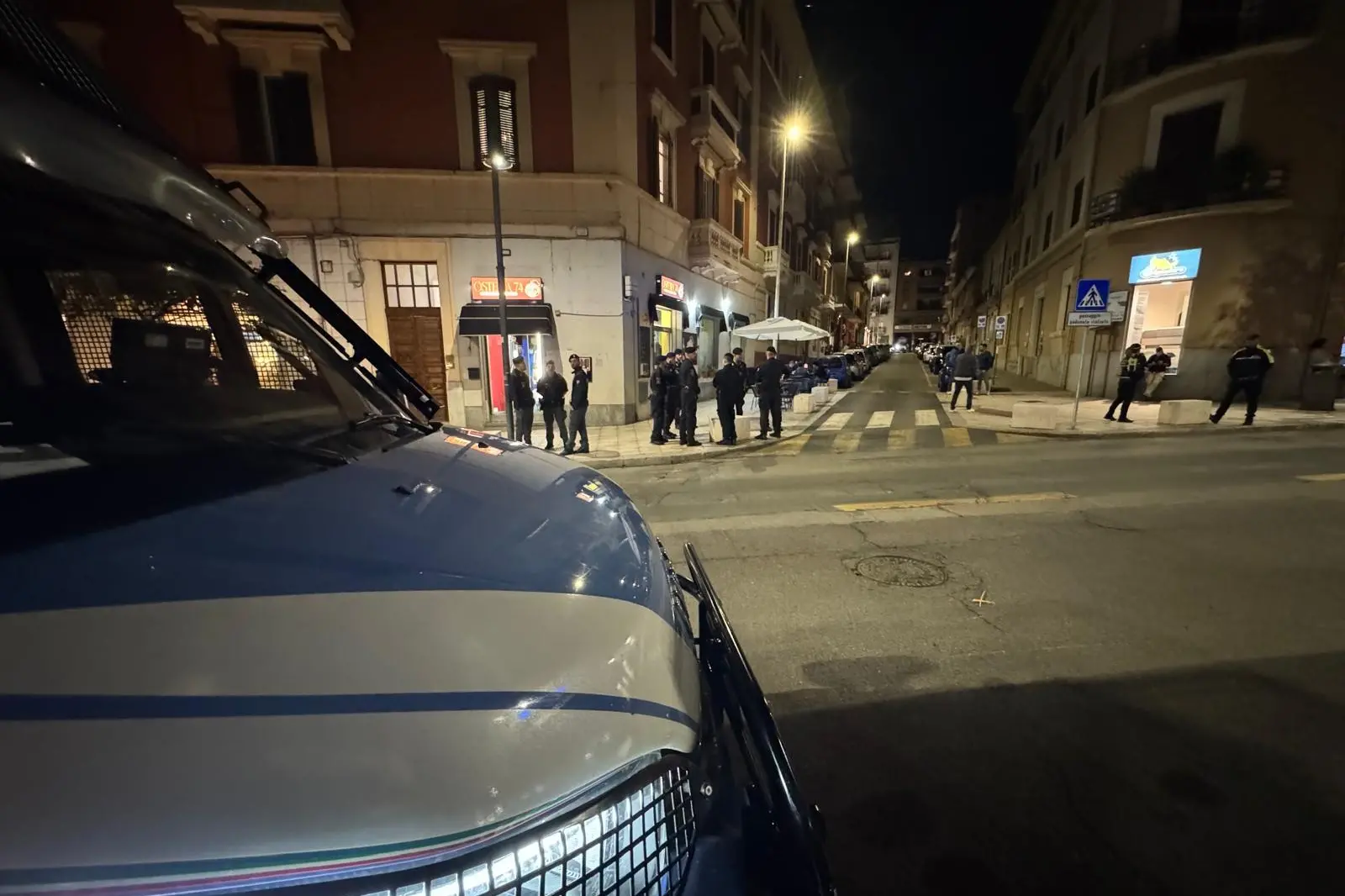 Il presidio in via Cervi (Foto: Stefano Anedda Endrich)