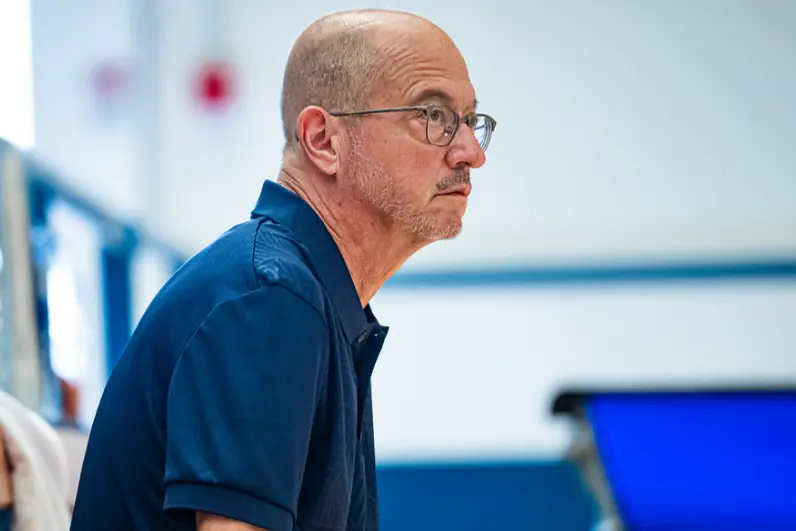 Pietro Carlini, allenatore del Cmb Porto Torres (foto Dalerci)