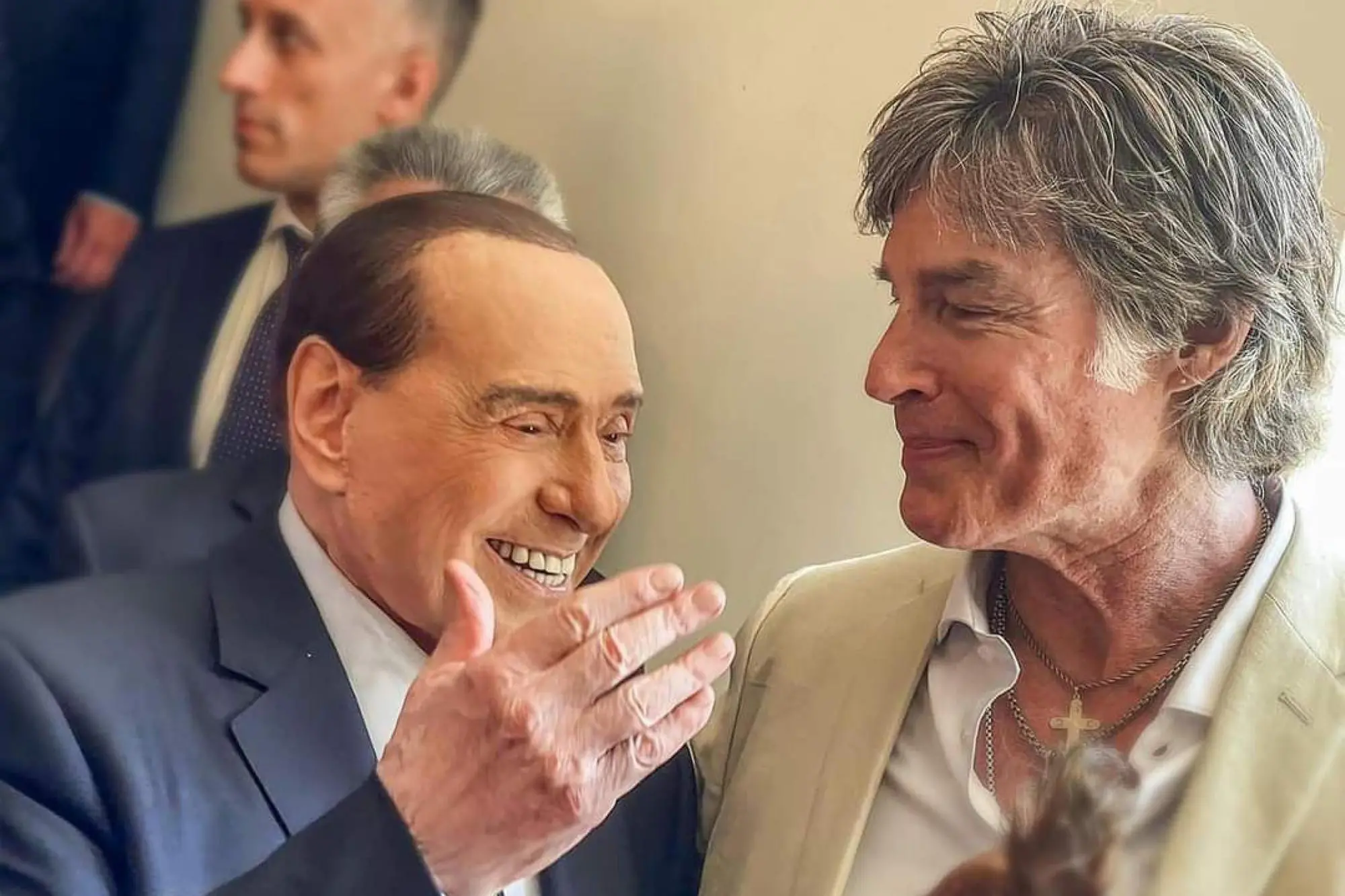 Silvio Berlusconi e Ron Moss (foto Instagram)