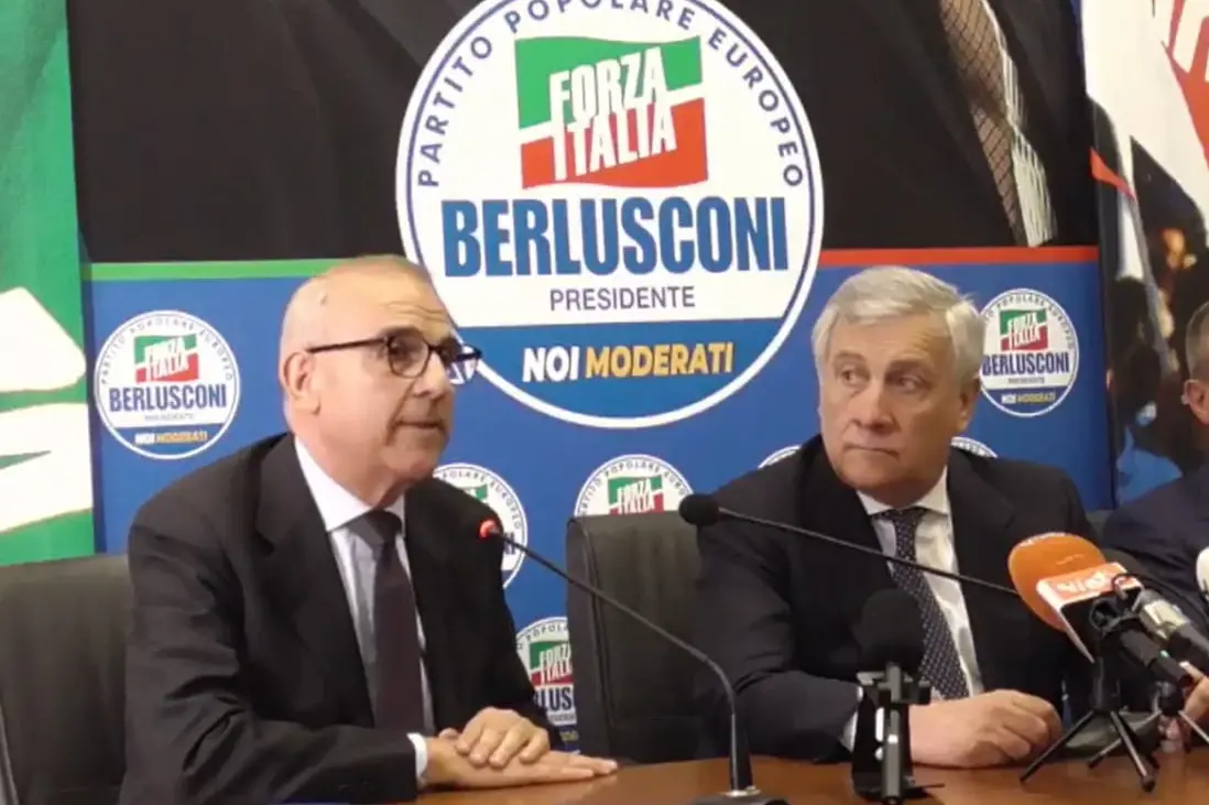 Michele Cossa con Antonio Tajani