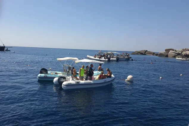 Il mare di Villasimius dove è stata festeggiata la Madonna del mare (L'Unione Sarda - Andrea Serreli)