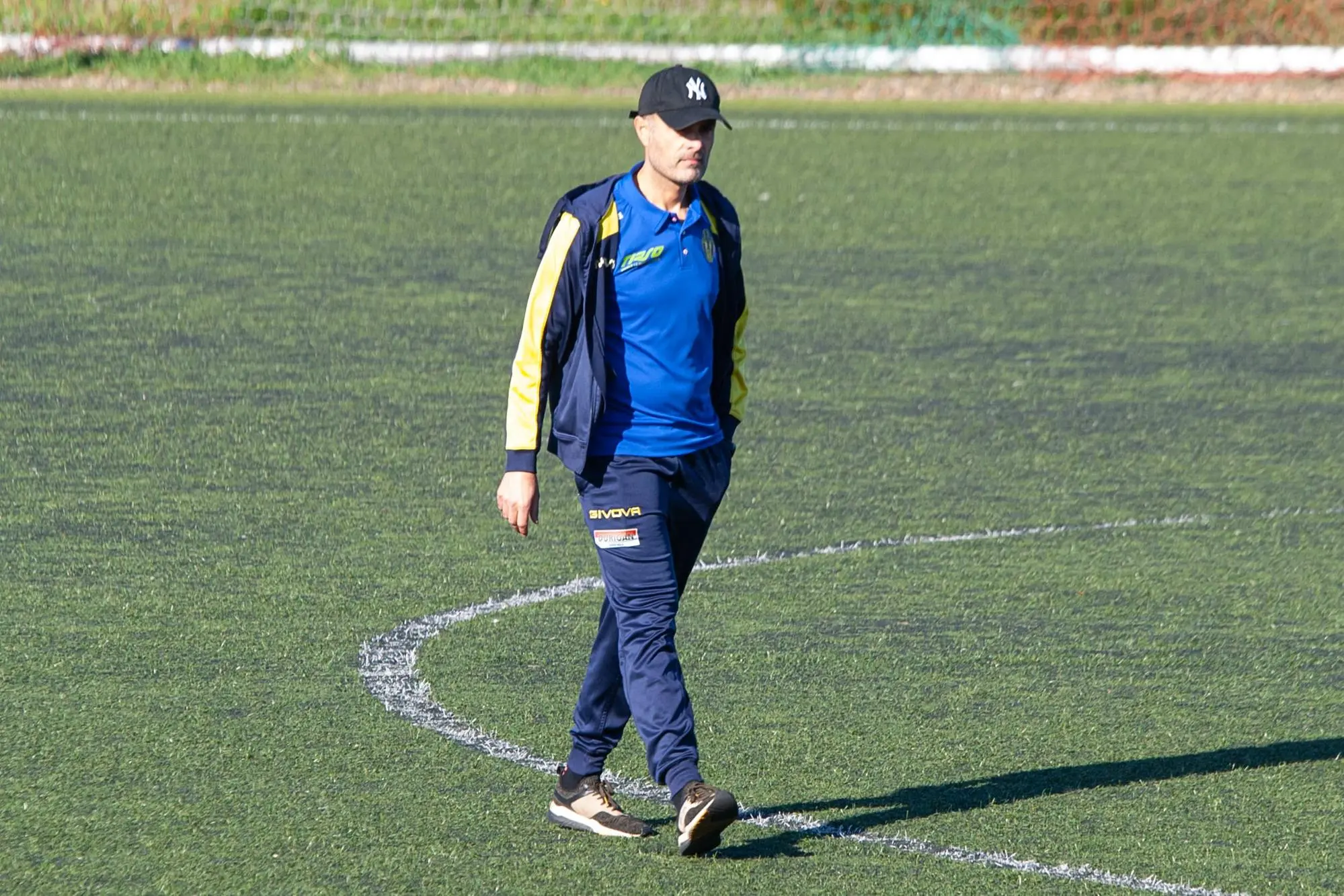 Nicola Battolu, allenatore dell'Arborea (foto di Virgilio Alfano)