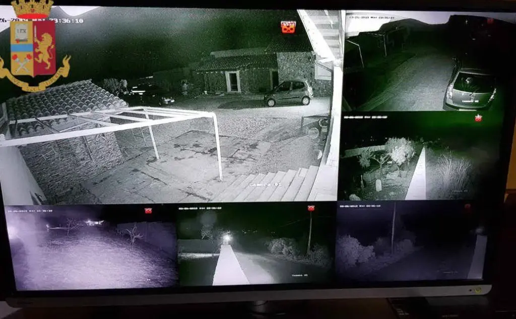 Un'immagine dalle telecamere di videosorveglianza