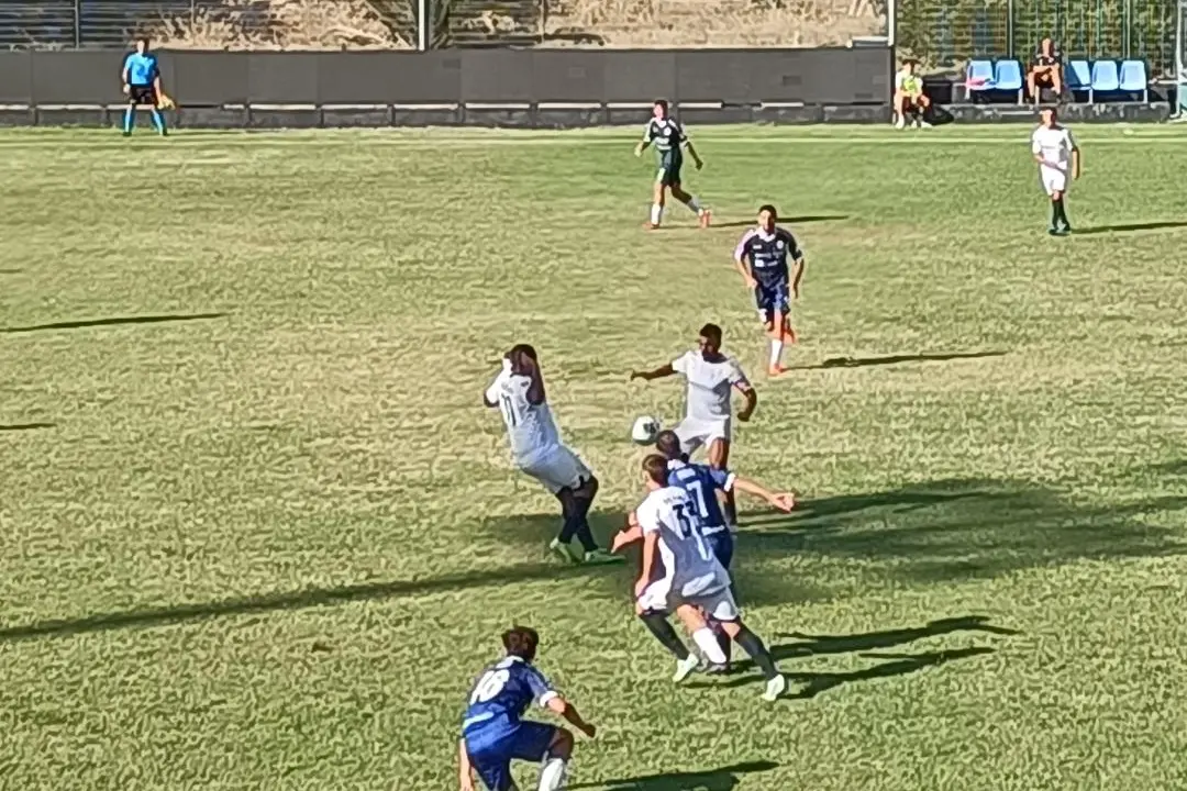 Petrone in azione in un match dell'Olbia (foto Ilenia Giagnoni)