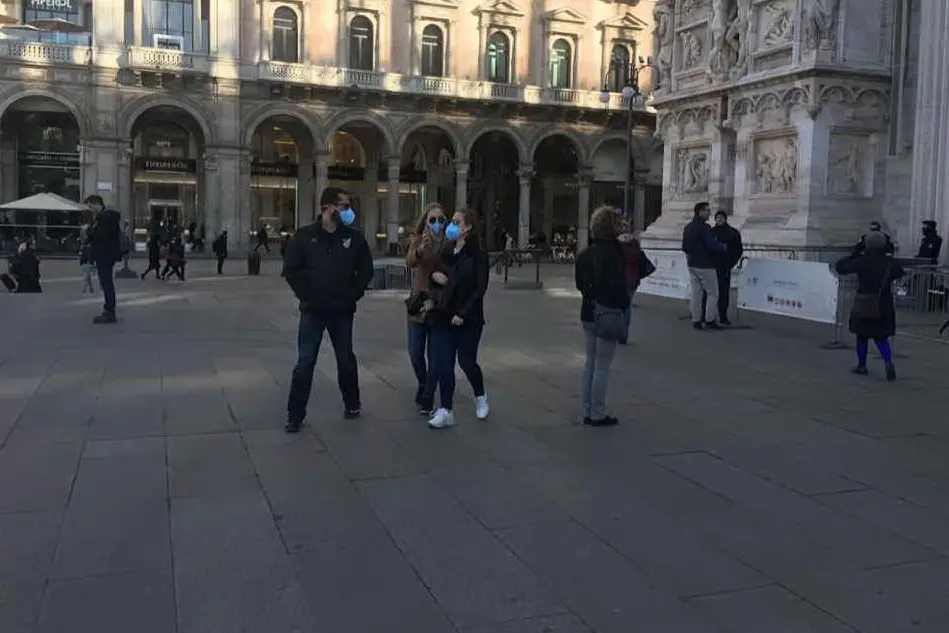 Piazza Duomo a Milano (L'Unione Sarda)