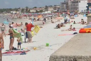 il tratto di spiaggia del lido dove sono stati trovati 24 chili di cocaina