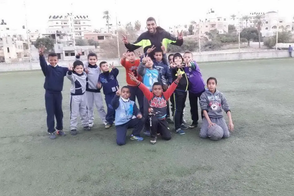 I giovani atleti palestinesi
