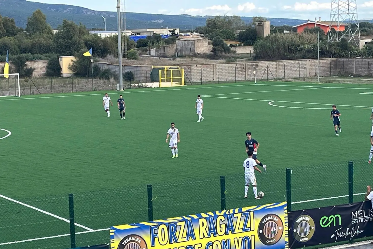 Immagine di una partita casalinga del Terralba F. Bellu (foto di Giacomo Pala)