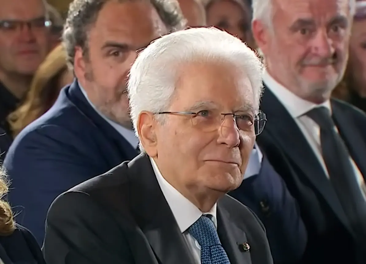 Sergio Mattarella, presidente della Repubblica, alla presentazione dei David di Donatello