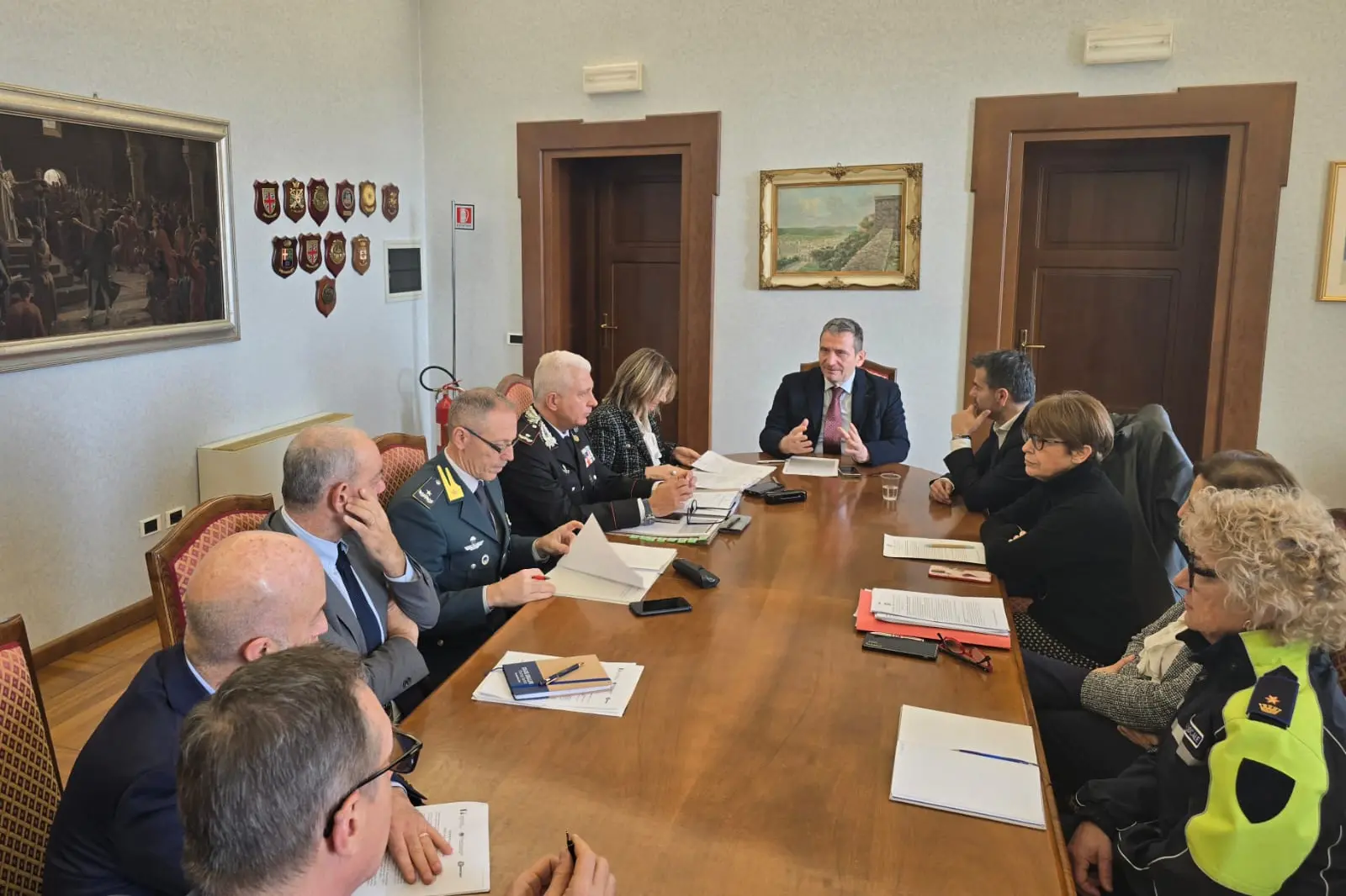 L'incontro in prefettura (foto Lampis)