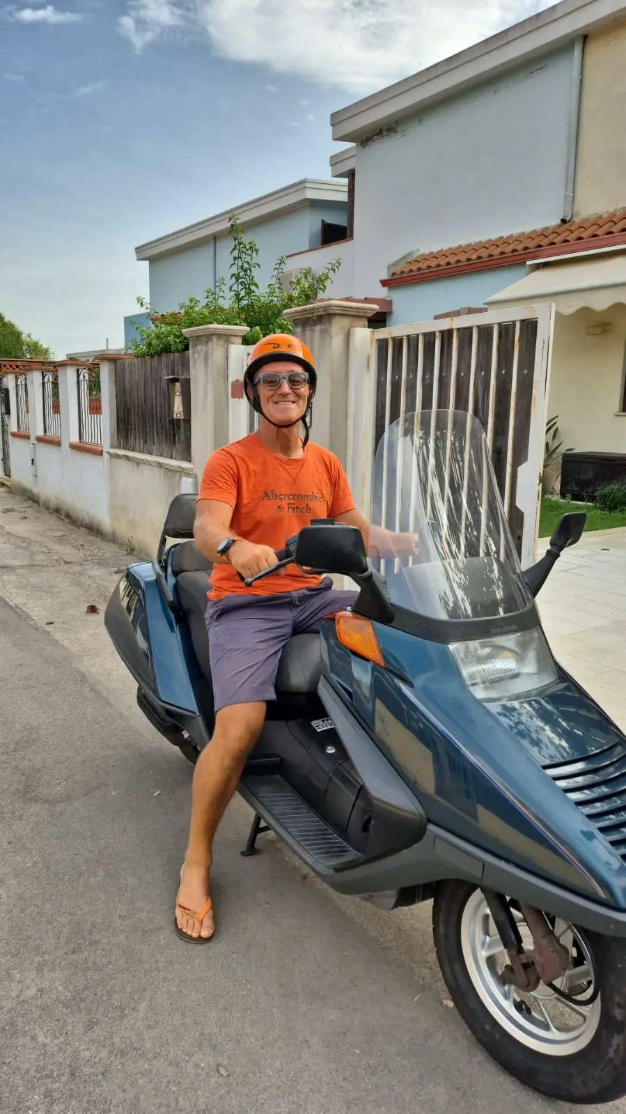 Alessandro Mazzei con il suo CN250 (foto concessa da Alessandro Mazzei)